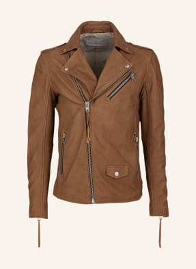 YOUNG POETS SOCIETY Lederjacke JARNO HUNZA LOOSE 221 Loose Fit