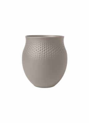 Villeroy & Boch Vase Perle groß MANUFACTURE COLLIER TAUPE