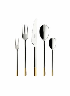 Villeroy & Boch Tafelbesteck 30tlg. ELLA TEILVERGOLDET
