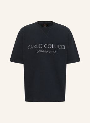 CARLO COLUCCI Oversize T-Shirt mit Logostickerei DE CAMINADA