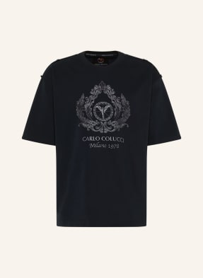 CARLO COLUCCI Oversize T-Shirt mit Stickerei DE BORTOLI