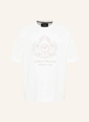 CARLO COLUCCI Oversize T-Shirt mit Stickerei DE BORTOLI