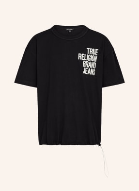 TRUE RELIGION T-Shirt DROP SHOULDER EMBRO BUNGEE