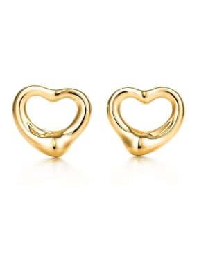 TIFFANY & Co. Ohrringe ELSA PERETTI® OPEN HEART aus 18 Karat Gold