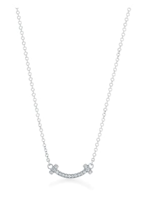 TIFFANY & Co. Anhänger TIFFANY T SMILE aus 18 Karat Weißgold