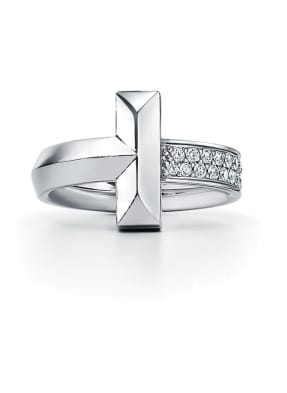TIFFANY & Co. Ring TIFFANY T T ONE aus 18 Karat Weißgold