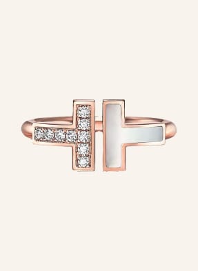 TIFFANY & Co. Ring TIFFANY T WIRE aus 18 Karat Roségold