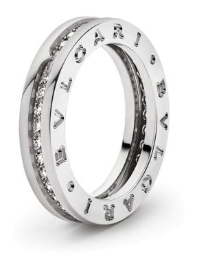 BVLGARI Ring B.ZERO1 aus 18 Karat Weißgold und Diamanten
