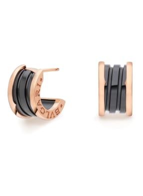 BVLGARI Ohrring B.ZERO1 aus 18 Karat Roségold und Keramik