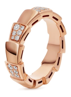 BVLGARI Ring SERPENTI aus 18 Karat Roségold und Diamanten