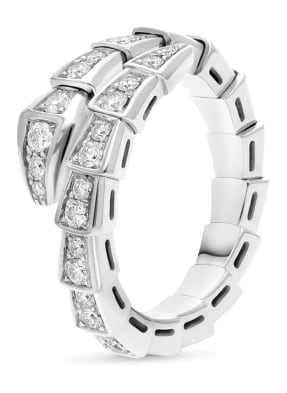 BVLGARI Ring SERPENTI aus 18 Karat Weißgold und Diamanten