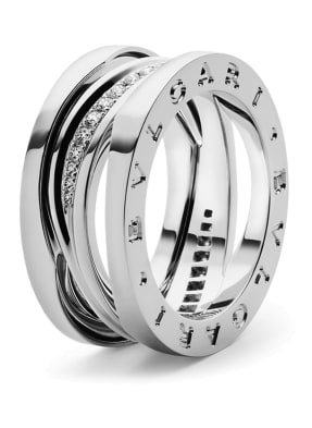 BVLGARI Ring B.ZERO1 aus 18 Karat Weißgold und Diamanten