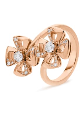 BVLGARI Ring FIOREVER aus 18 Karat Roségold und Diamanten