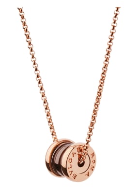 BVLGARI Halskette B.ZERO1 aus 18 Karat Roségold und Keramik