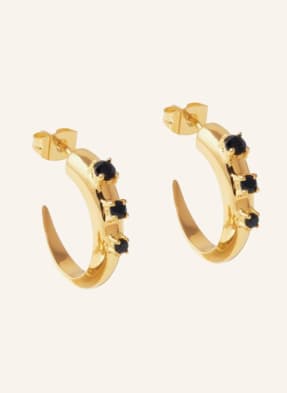 MISSOMA Ohrringe GOLD CLAW EARRING WITH BLACK ONYX (PAIR) by GLAMBOU
