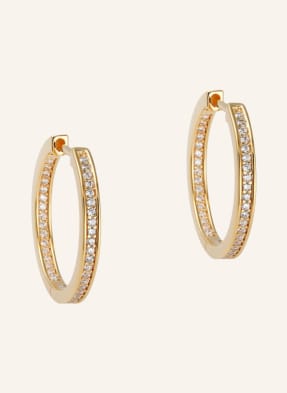 OHH LUILU Ohrringe GOLD PAVE HOOPS by GLAMBOU