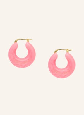 VANESSA BARONI Ohrhänger CIRCLET EARRING NEON PINK MARBLE by GLAMBOU