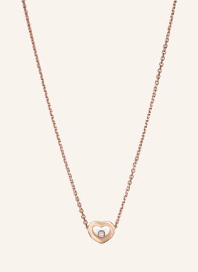 Chopard Halskette HAPPY DIAMONDS ICONS Halskette aus 18 Karat Roségold und Diamanten