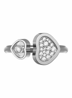Chopard Ring HAPPY HEARTS Ring aus 18 Karat Weißgold und Diamanten