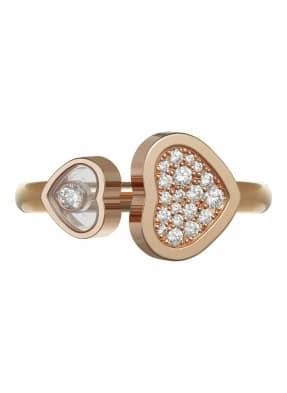 Chopard Ring HAPPY HEARTS Ring aus 18 Karat Roségold und Diamanten