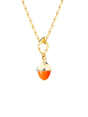 TAMARA COMOLLI Anhänger PENDANT MIKADO FLAMENCO CARNELIAN aus 18K Gelbgold mit Karneol