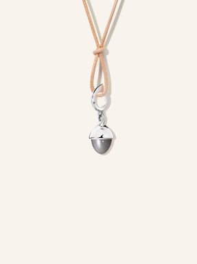 TAMARA COMOLLI Anhänger PENDANT MIKADO FLAMENCO MOONSTONE GREY aus 18 Karat Weißgold mit grauem Mondstein