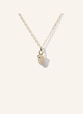 TAMARA COMOLLI Halskette MYMIKADO aus 18 Karat Gelbgold mit Diamant Pavé