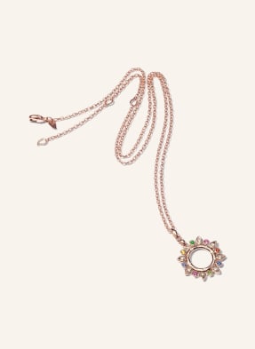 TAMARA COMOLLI Halskette GYPSY SUN aus 18 Karat Roségold mit Edelsteinen