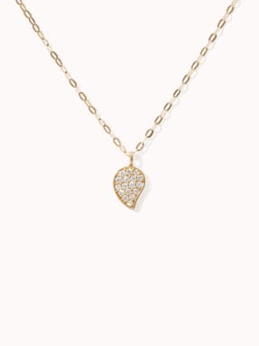 TAMARA COMOLLI Halskette SPARKLE aus 18 Karat Gelbgold mit Diamant Pavé