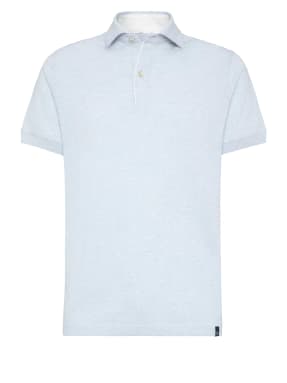 BOGGI MILANO Piqué-Poloshirt Regular Fit mit Leinen