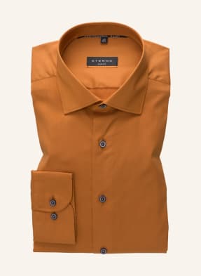 Breuninger Herren Kleidung Hemden Business Hemden Leinenhemd Slim Fit orange 