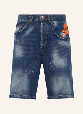 PHILIPP PLEIN Jeans-Shorts SKULL & BONES Formentera Fit