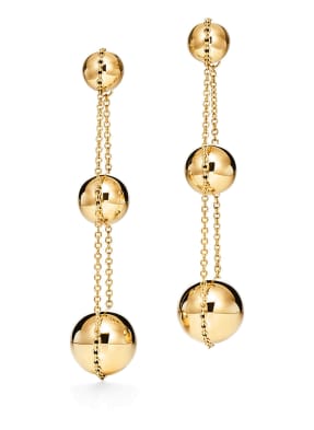 TIFFANY & Co. Ohrringe TIFFANY CITY HARDWEAR mit drei Kugeln in 18 Karat Gold