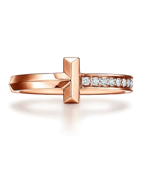 TIFFANY & Co. Diamantring TIFFANY T T ONE aus 18 Karat Roségold