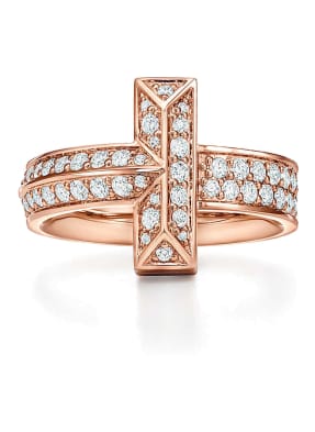 TIFFANY & Co. Diamantring TIFFANY T T ONE aus 18 Karat Roségold