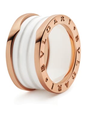 BVLGARI Ring B.ZERO1 aus 18 Karat Roségold und Keramik