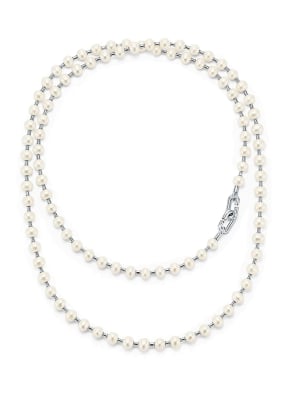 TIFFANY & Co. Halskette TIFFANY CITY HARDWEAR aus Sterlingsilber mit Süßwasserperlen