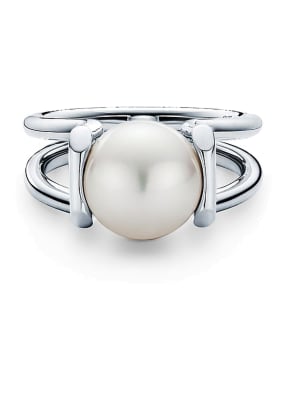 TIFFANY & Co. Ring TIFFANY CITY HARDWEAR aus Sterlingsilber mit Süßwasserperle
