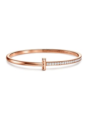 TIFFANY & Co. Armreif TIFFANY T T ONE aus 18 Karat Roségold mit Diamanten