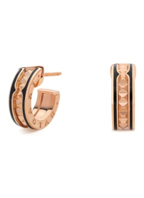 BVLGARI Ohrring B.ZERO1 aus 18 Karat Roségold und Keramik