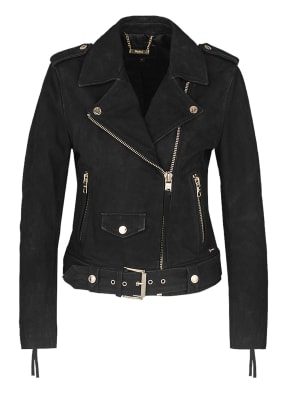 tigha Biker Lederjacke ALL TIME FAV BIKER // HUNZA Loose Fit