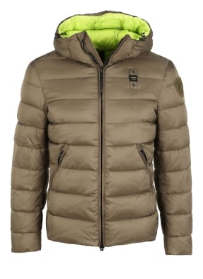 Blauer Winterjacke