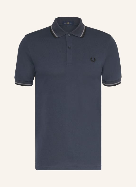 FRED PERRY Piqué-Poloshirt DUNKELBLAU