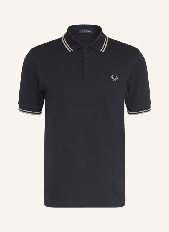 FRED PERRY Piqué-Poloshirt DUNKELBLAU