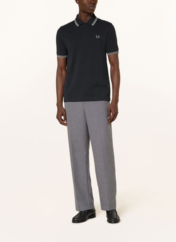 FRED PERRY Piqué poloshirt DONKERBLAUW