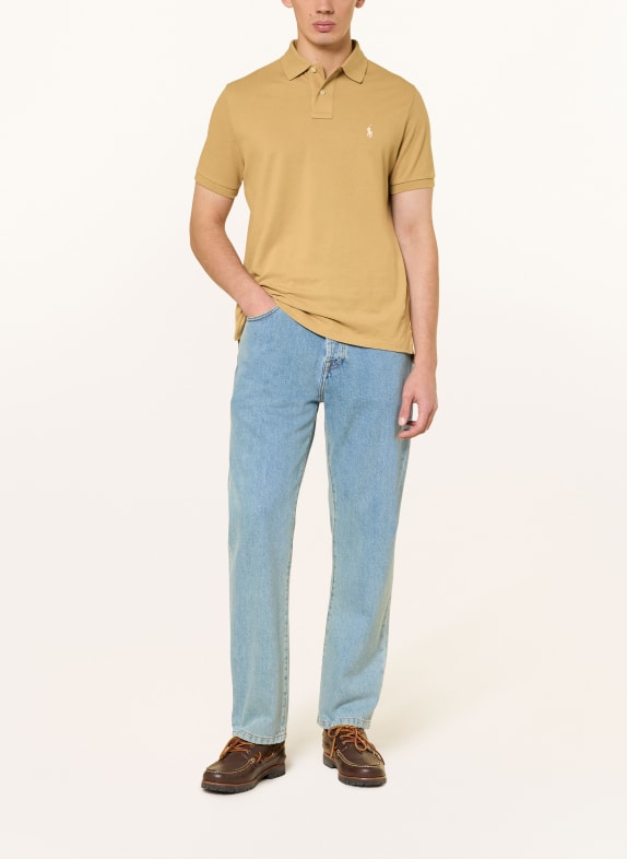POLO RALPH LAUREN Piqué poloshirt Custom Slim Fit CAMEL