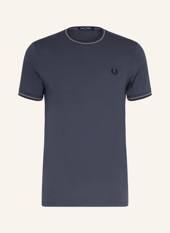 FRED PERRY T-shirt DARK BLUE / LIGHT GRAY / BLACK