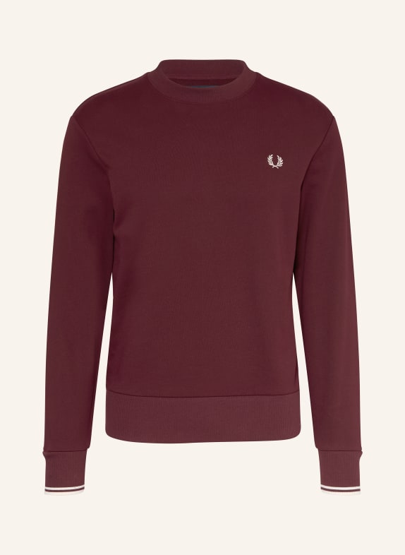FRED PERRY Sweatshirt DUNKELROT