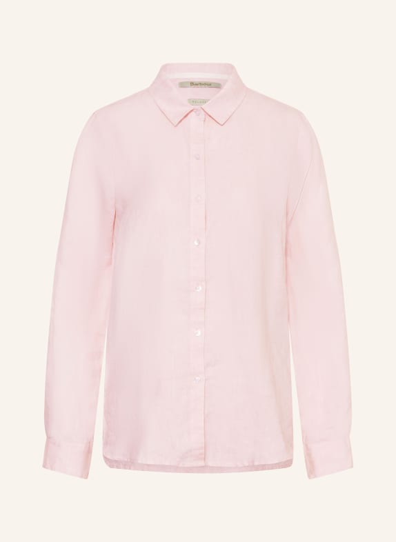 Barbour Lněná košile MARINE RŮŽOVÁ