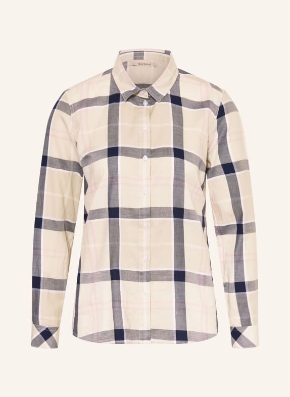 Barbour Hemdbluse BREDON BEIGE / PINK / DUNKELBLAU